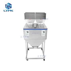 LT-W1200D Double Head Glass Bottle Bag Small Particle Granule Seed Dry Detergent Powder Filling Machine