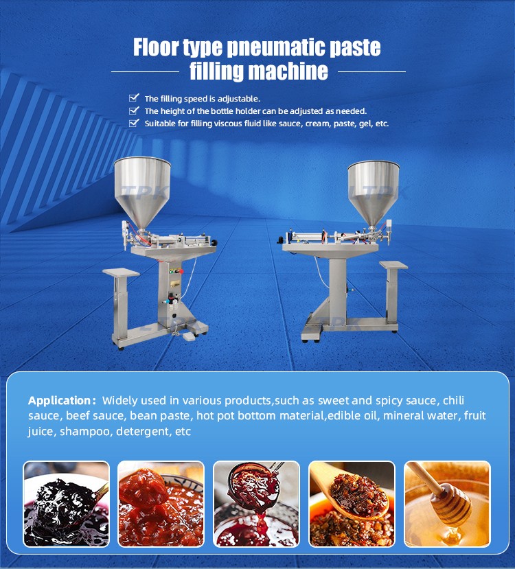 Semi Automatic <a href=https://www.liantengmachine.com/list-8-42.html target='_blank'>Liquid Filling Machine</a> Semi Auto Ketchup Sauce Filling Machine Honey Paste Product Cheese Stainless Steel.jpg