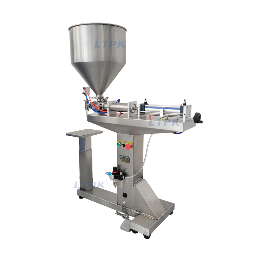 Semi Automatic Floor Standing Pneumatic Single Head Tomato Paste Ketchup Salad Dressing Sauce Filling Machine.jpg