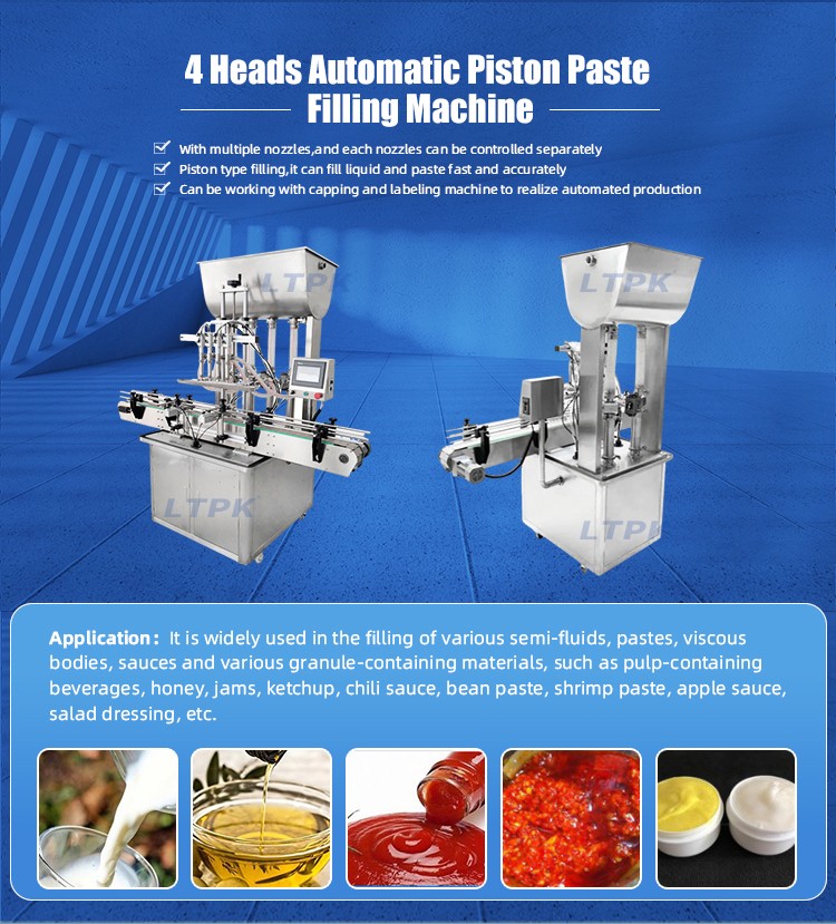 Automatic Piston Viscosity Liquid Filling Packing Machine Automatic Chili Paste Filling Machine Beverage Filling Machine.jpg