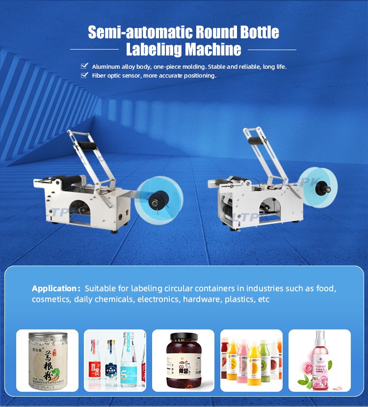 Ytk-50 Desktop Semi Automatic Sticker Labeling Machine For Round Bottles Cans.jpg