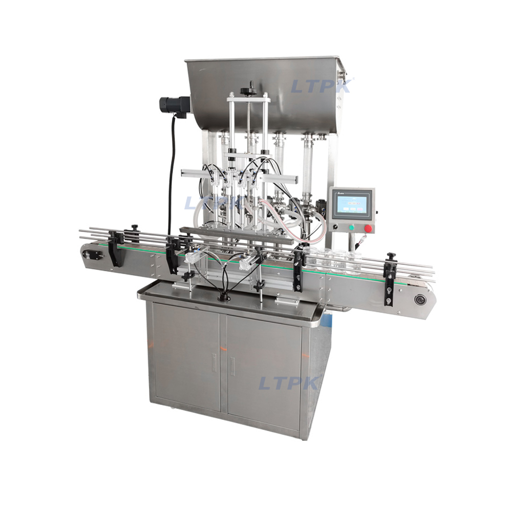 Hopper Filler Sauce Filling Machine Mixing Hopper Jar Honey Juice Fruit Pulp Grease Peanut Butter Chocolate Granules Filler.jpg