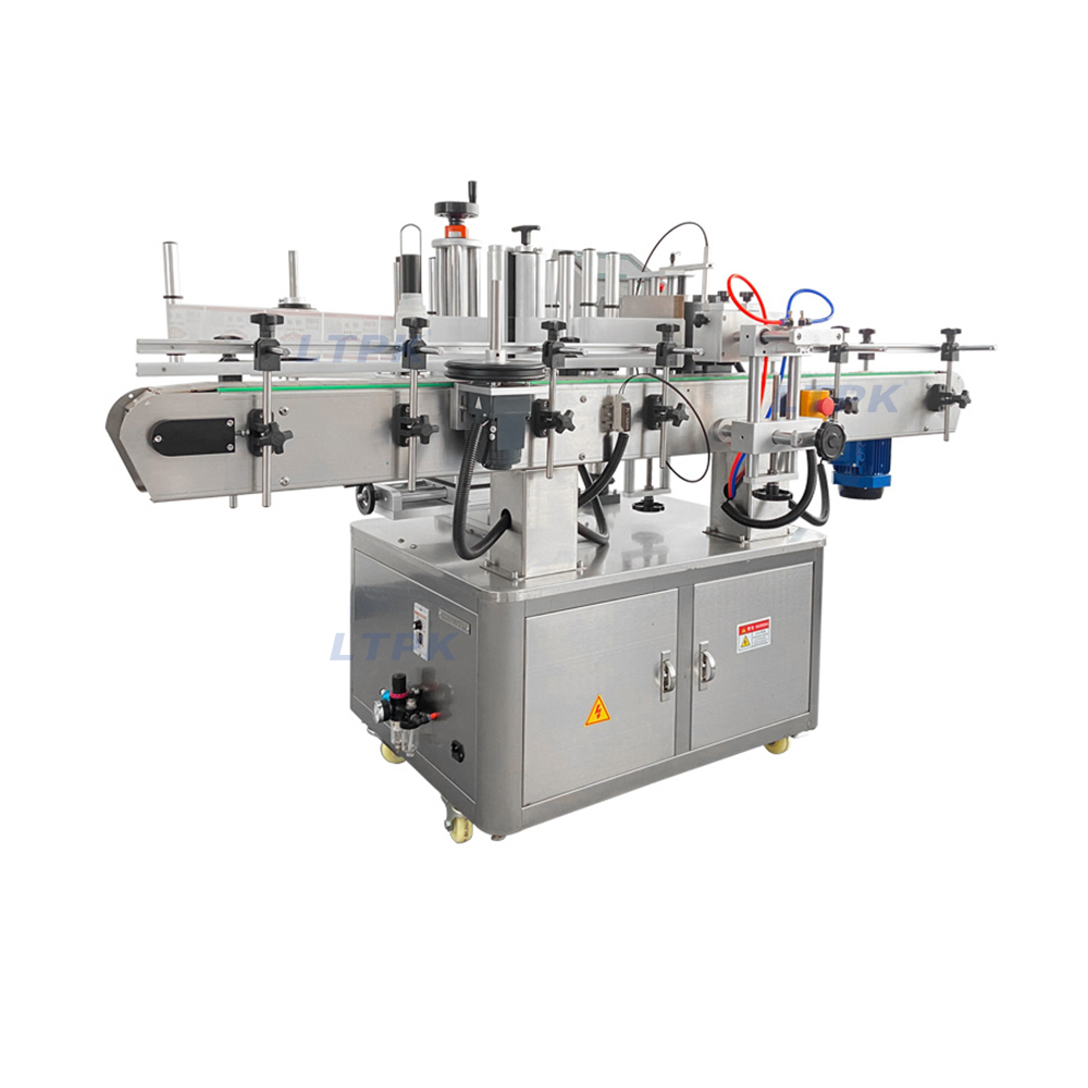 juice glass metal plastic bottle clamp labeling machine.jpg