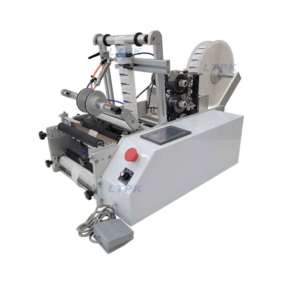 Manual labeling machine small round bottle labeling machine.jpg