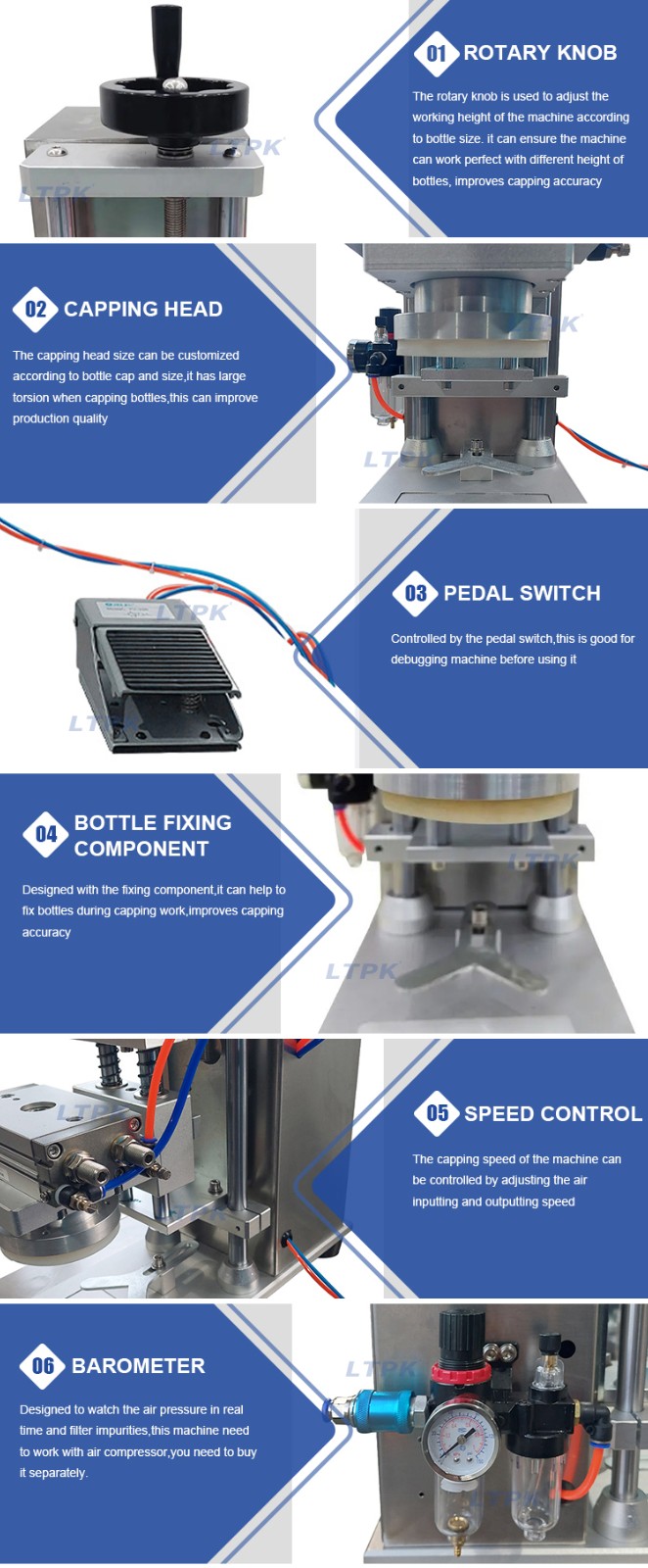 Benchtop Semi Automatic Desktop Glass Bottle Tabletop Twist Off Cap Jar Capping Machine.jpg